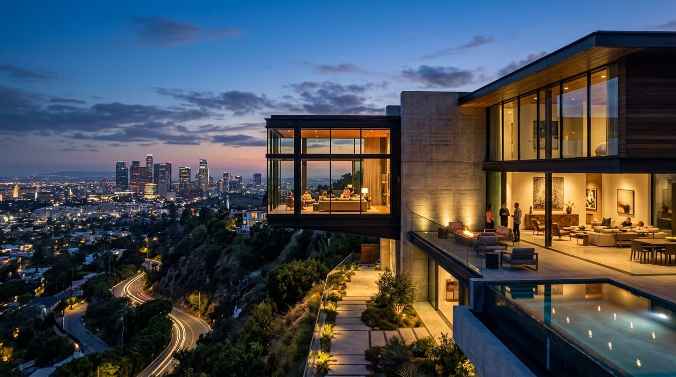 The Hollywood Hills Cantilever House